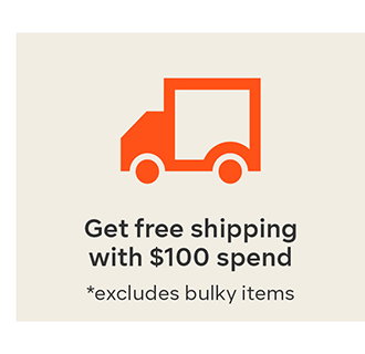 Get free shippping with $100 spend