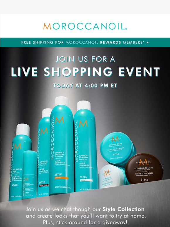 Join us LIVE with our Style Collection