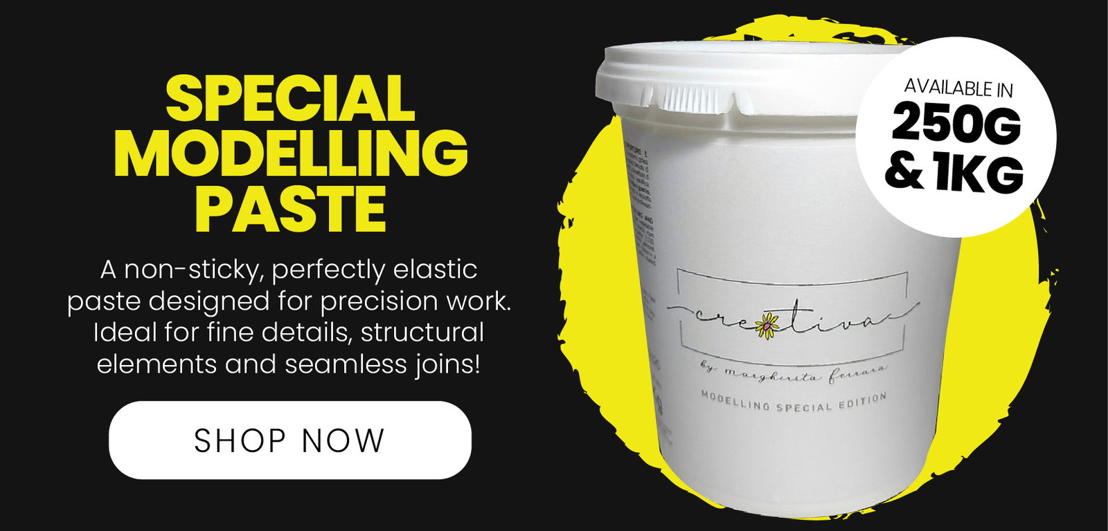 Special Modelling Paste | A non-sticky, perfectly elastic paste designed for precision work. Ideal for fine details, structural elements and seamless joins!