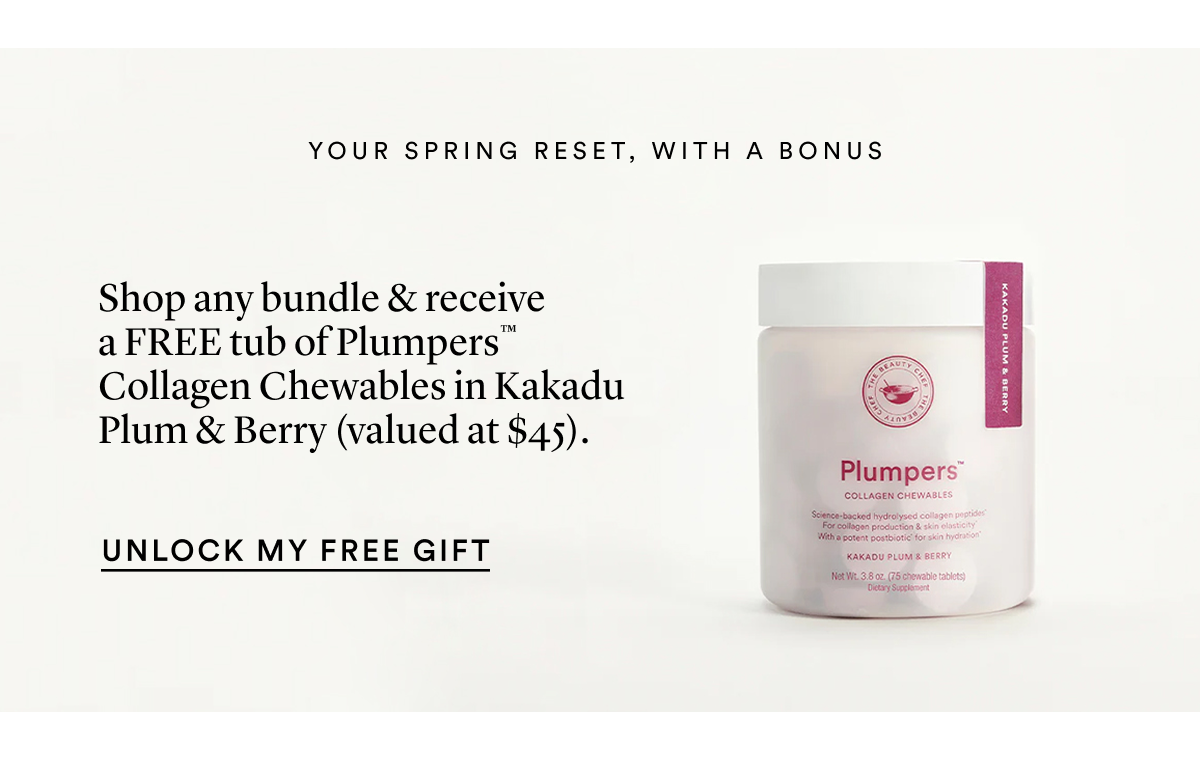 The Beauty Chef: A Free Gift Is Waiting For You... Shop Now & Score A FREE Tub Of Plumpers™ Collagen  Chewables in Kakadu Plum & Berry (v. at $45).