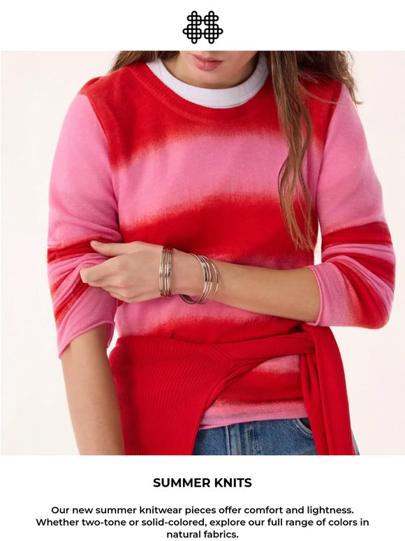 Summer Knitwear: Two-Tone
