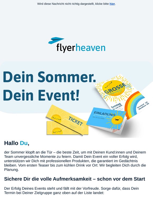 Dein Event-Sommer 2026: So setzt Du Deine Marke perfekt in Szene! ☀️