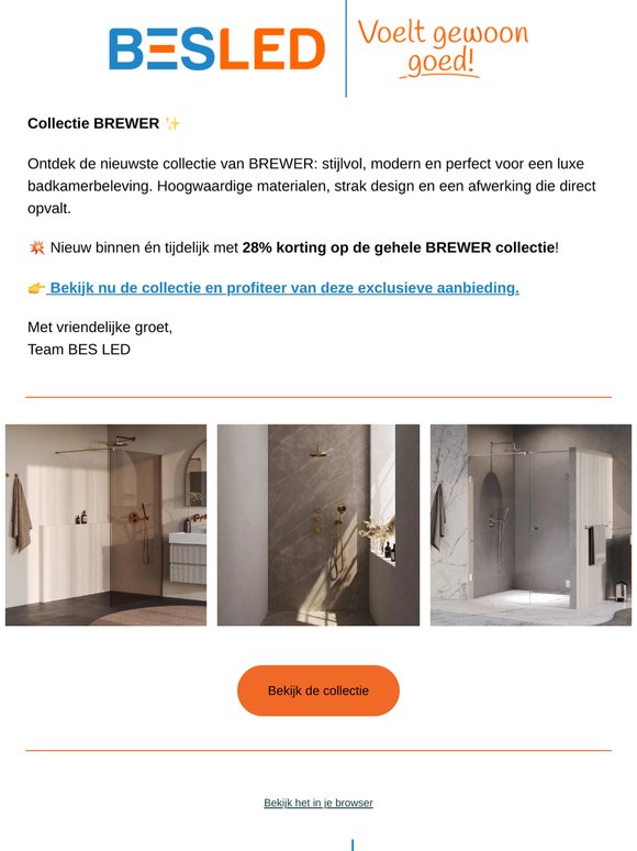 Nieuw: BREWER collectie – nu met 28% korting!