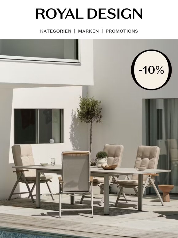 Jetzt ist es Zeit, die Terrasse in Ordnung zu bringen – jetzt mit 10 % EXTRA Rabatt