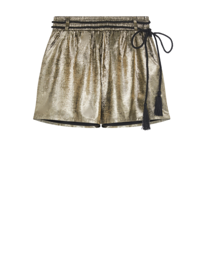 Woodstock Metallic Flippy Shorts