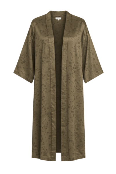 Iris Satin Kimono