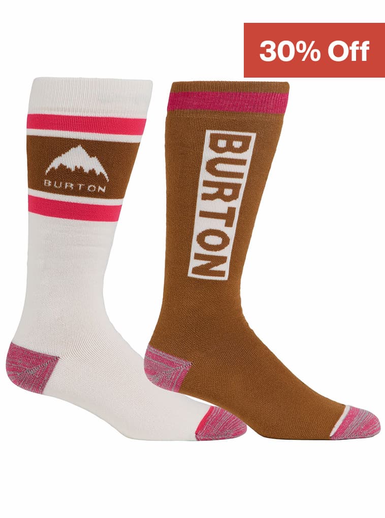 30% off Women's Burton Weekend Midweight Socks in Chestnut Brown