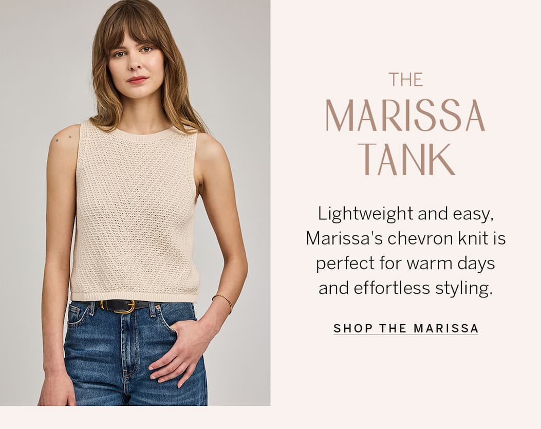 woman in cream Marissa tank
