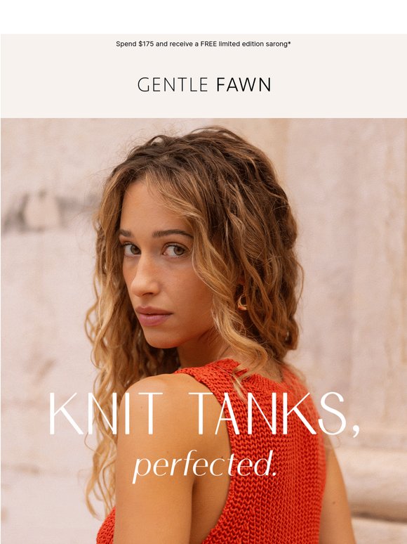 Effortless knit tanks for everyday