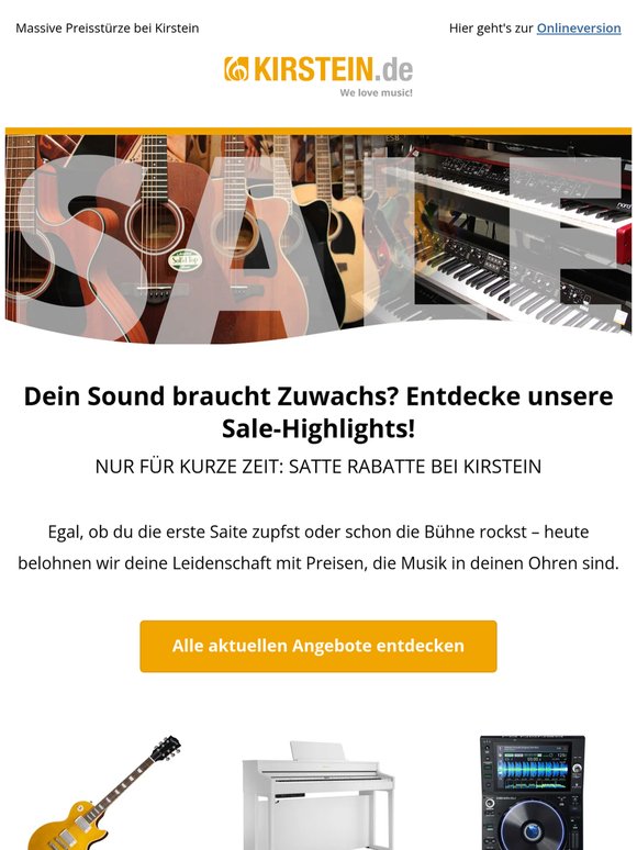 🎹 Von Piano bis PA: Entdecke unseren Riesen-Sale!