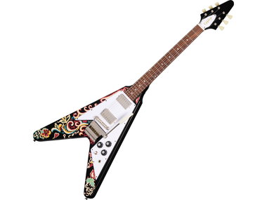 Epiphone Jimi Hendrix "Love Drops" Flying V Ebony