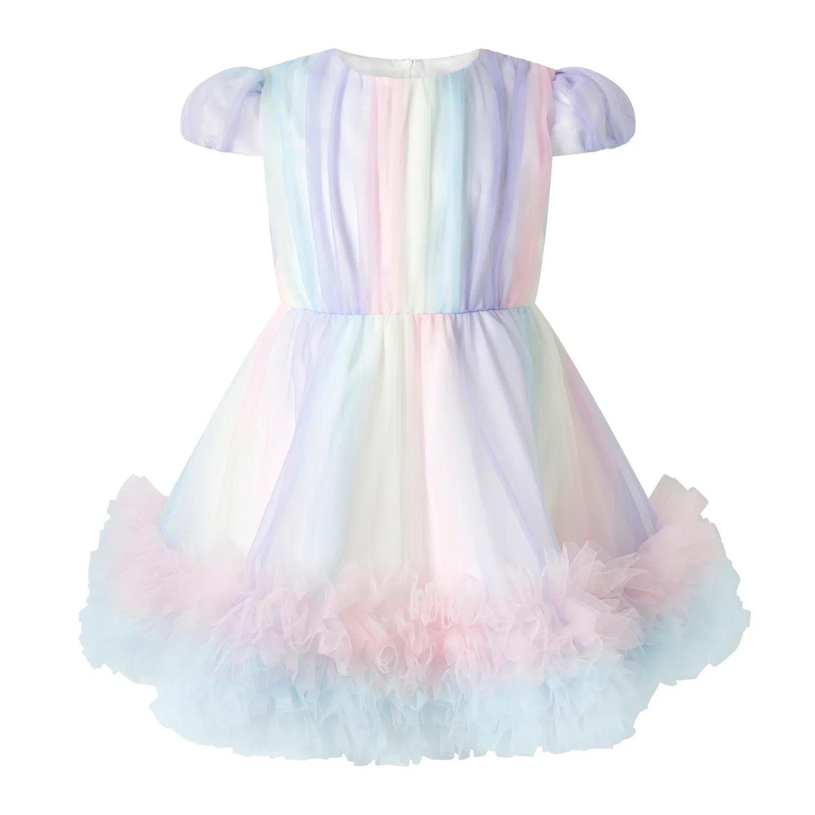 Rainbow Tulle Party Dress