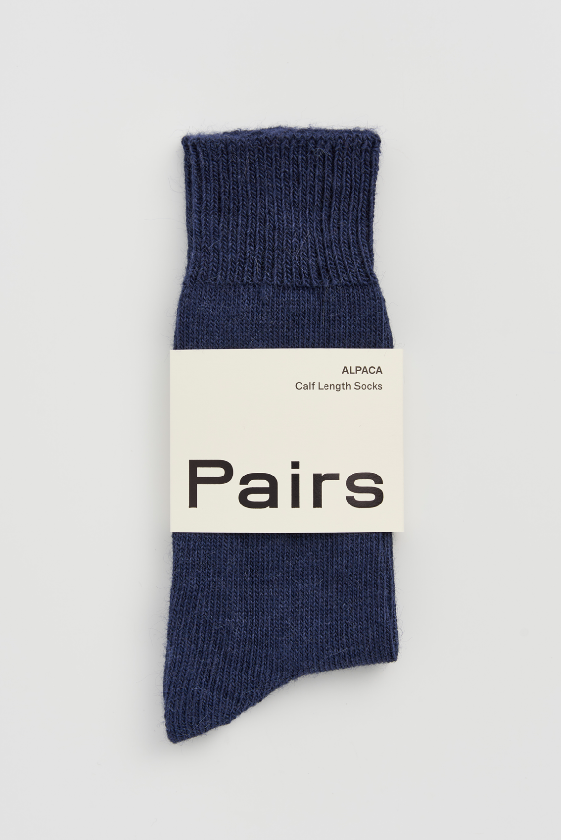 Inky Blue Alpaca Socks