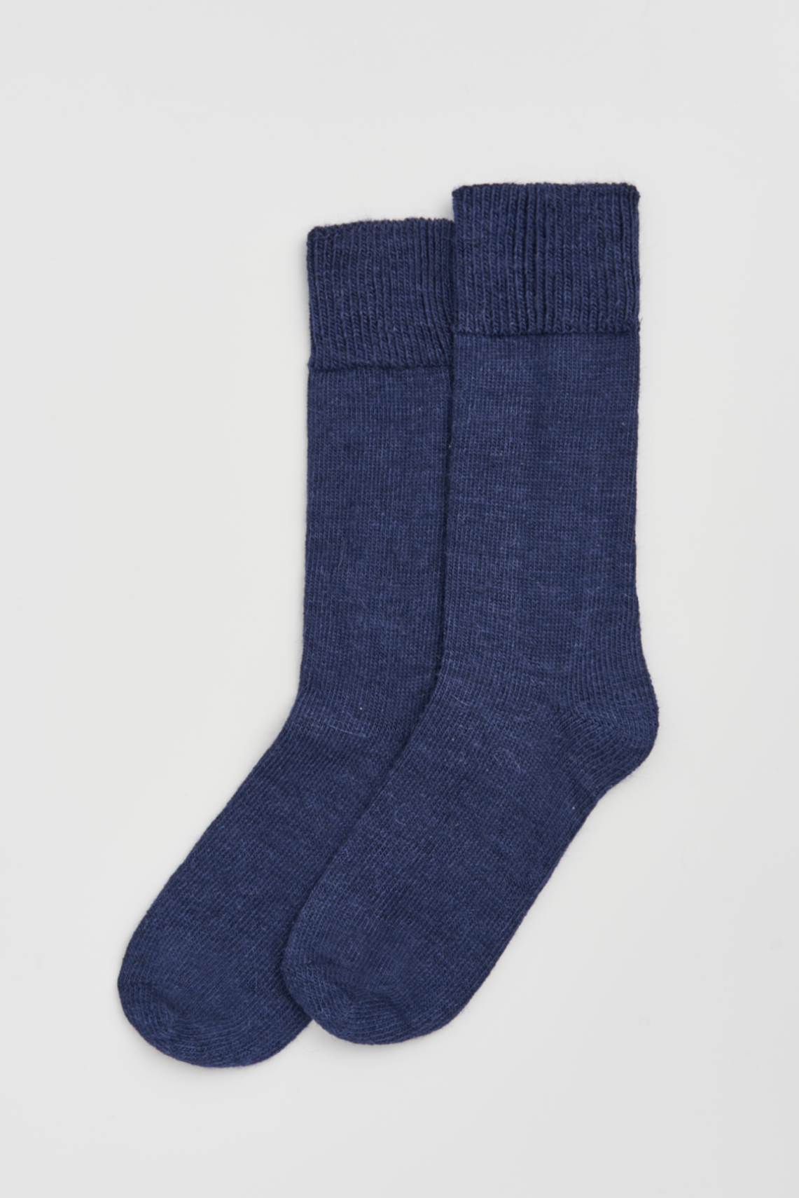 Inky Blue Alpaca Socks