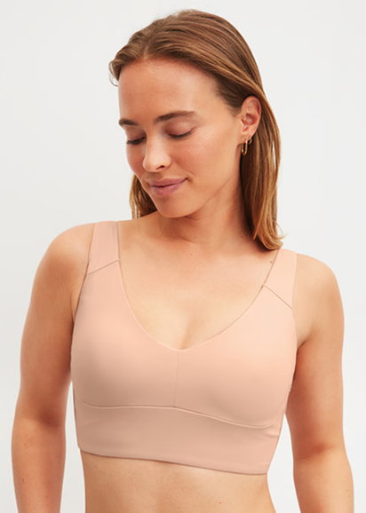 Bustier with adjustable straps in the colour Rose Teint from the Natural Skin series by CALIDA.