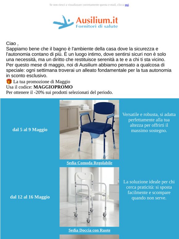 Un Maggio di sicurezza e comfort nel tuo bagno 🌸