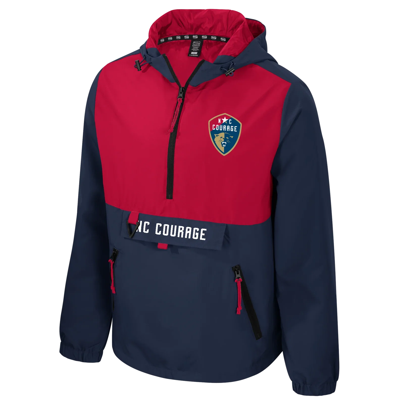 Image of Unisex NC Courage Legends Quarter-Zip Woven Jacket