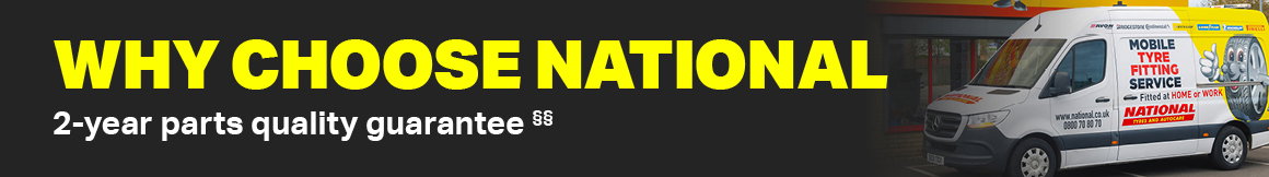 WHY CHOOSE NATIONAL | 2-YEARS PARTS QUALITY GUARANTEE §§