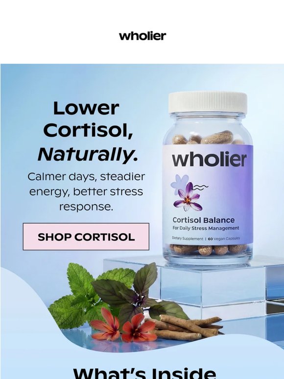 The recipe for lower cortisol 🌱