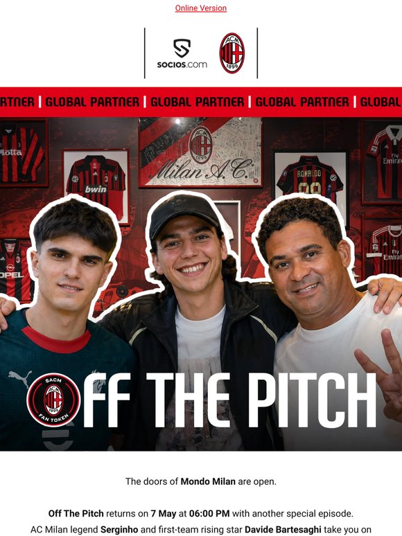 Off The Pitch is back - live on 7 May at 06:00 PM
