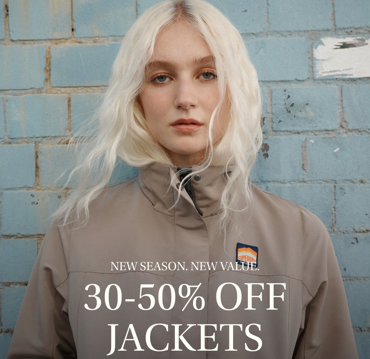 New Season. New Value: 30-50% Off Jackets