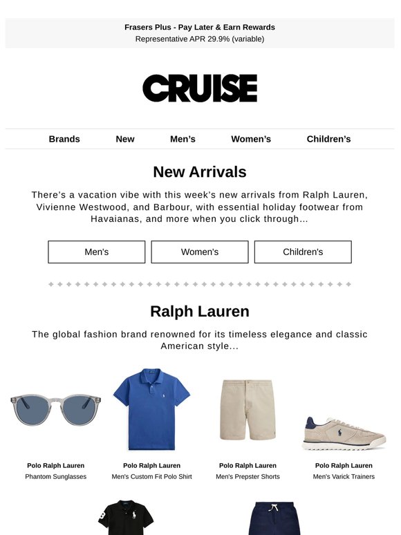 🔥 New Ralph Lauren, Vivienne Westwood, Barbour, Havaianas, And More...