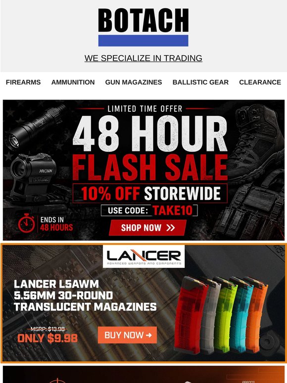🔥 48 Hour Flash Sale – 10% OFF Storewide Use Coupon Code TAKE10 At Checkout!