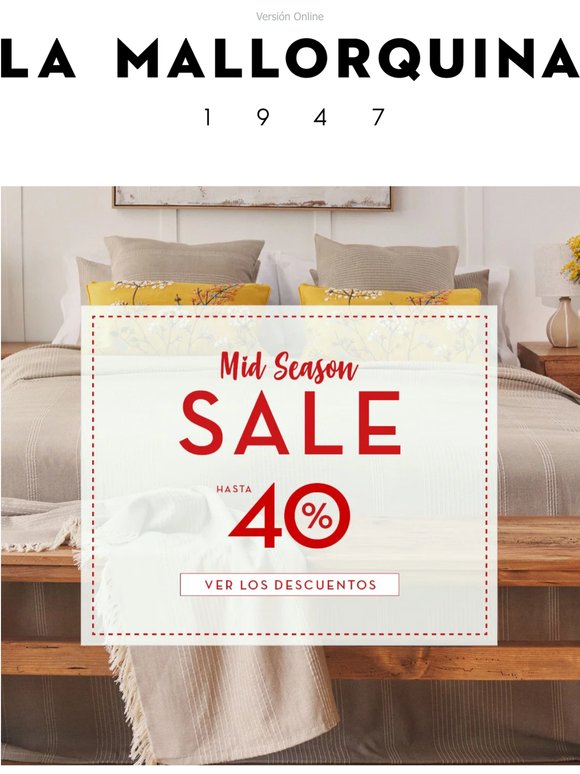 Ha llegado MID SEASON SALE 🔥 Hasta -40%