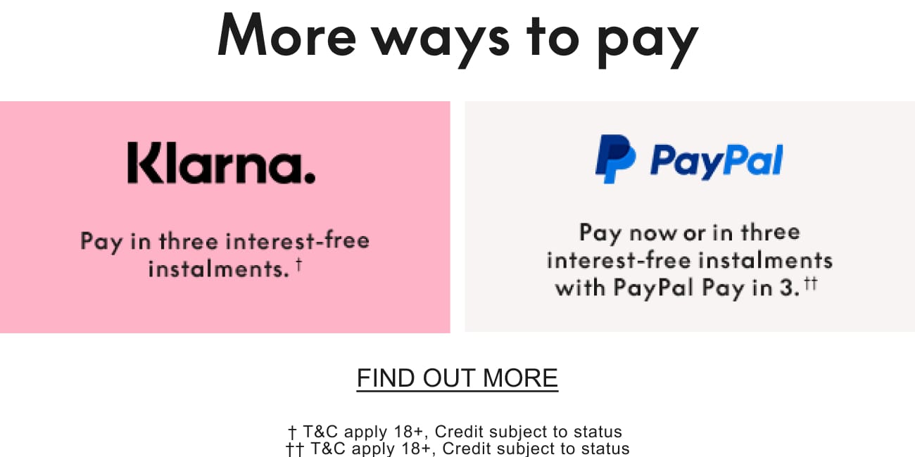 Ways to pay