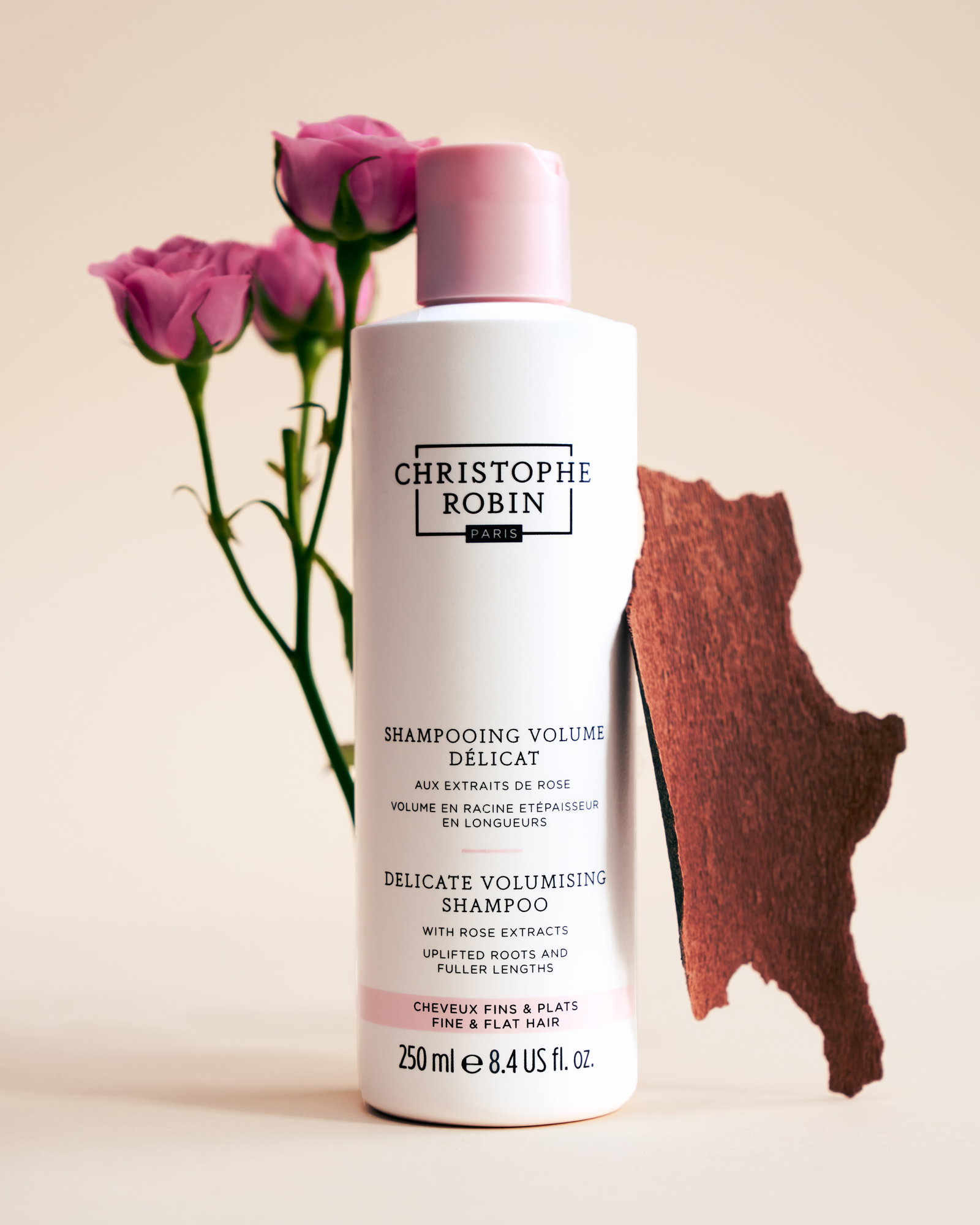 Gently cleanse for lifted roots