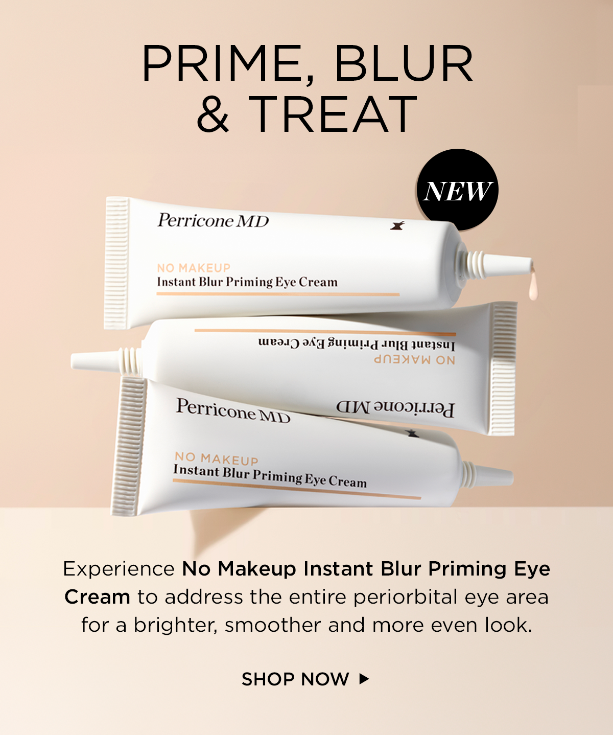 image of new in no makeup eye cream