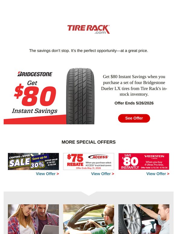 Still Rolling: $80 Off on a Set of 4