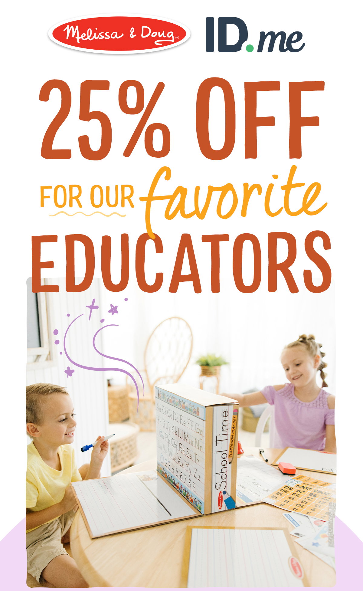 25% Off For Our Favorite Educators