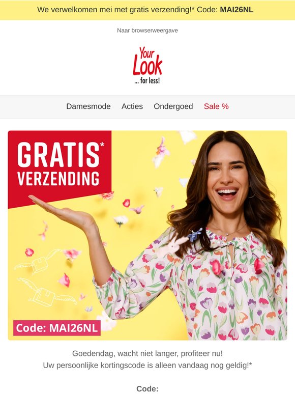 Laatste dag: winkelen zonder verzendkosten! ⏰