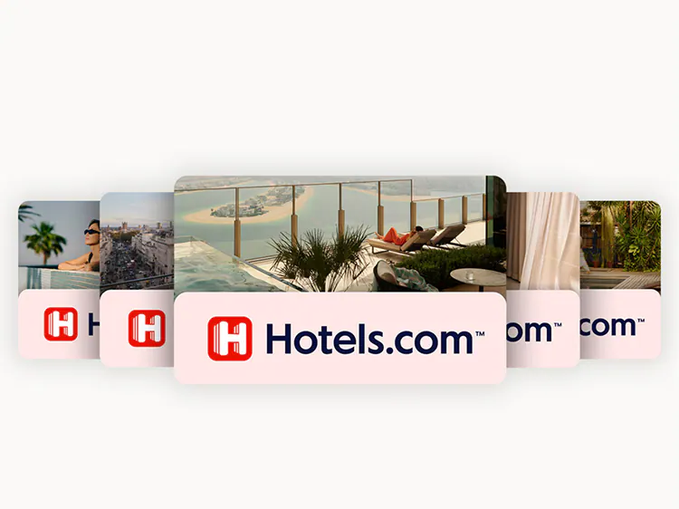 Save 10% on Hotels.com gift cards. 