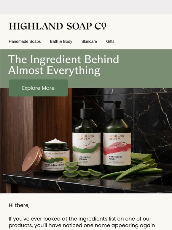 Why we use organic Aloe Vera