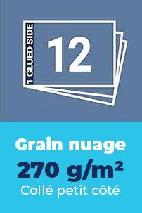 Bloc Montval Grain nuage 270 g/m² collé petit côté - Canson