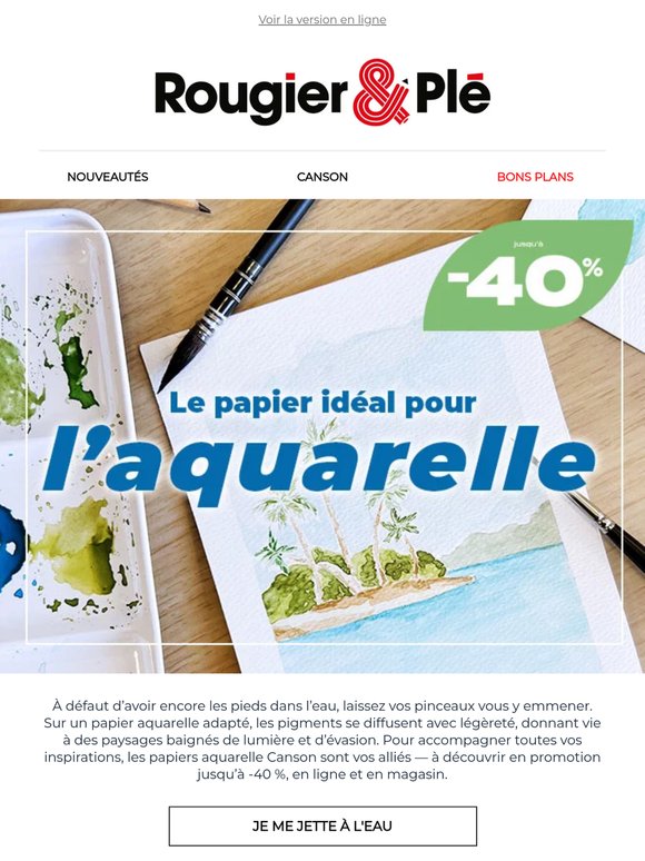 L’évasion commence sur papier aquarelle 🌴