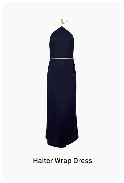 Onia Women's Spring 2026 Halter Wrap Dress