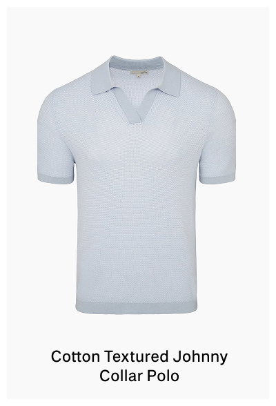 Onia Men's Spring 2026 Cotton Textured Johnny Collar Polo