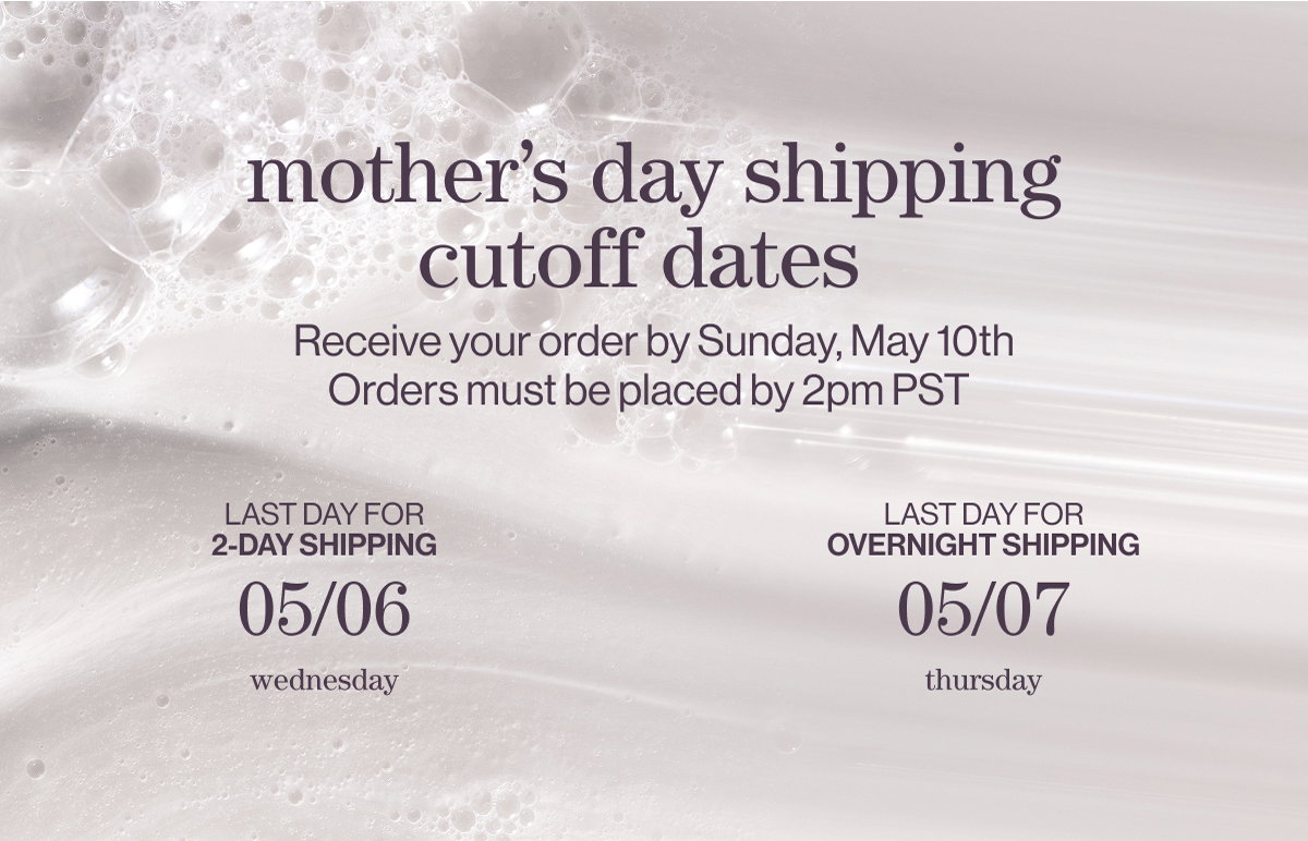 shipping cut off