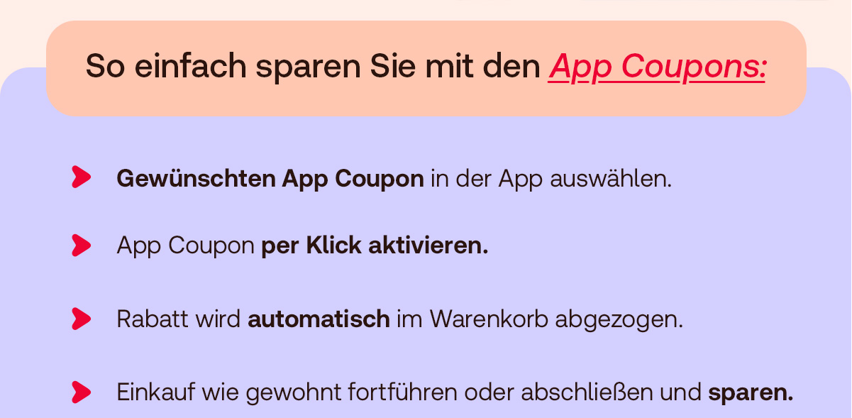 So einfach sparen Sie mit den App Coupons
