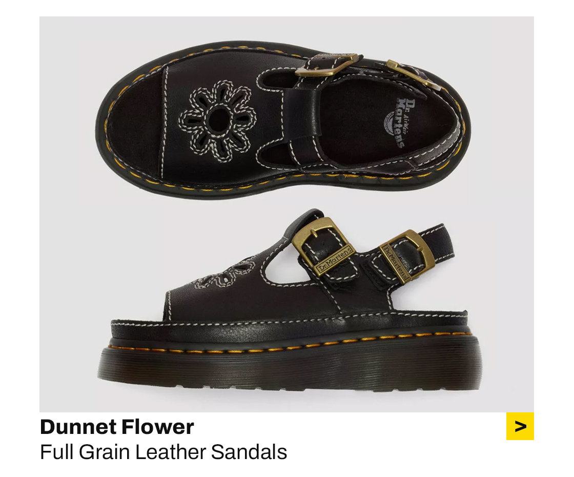 Dunnet Flower Full Grain Leather Sandals