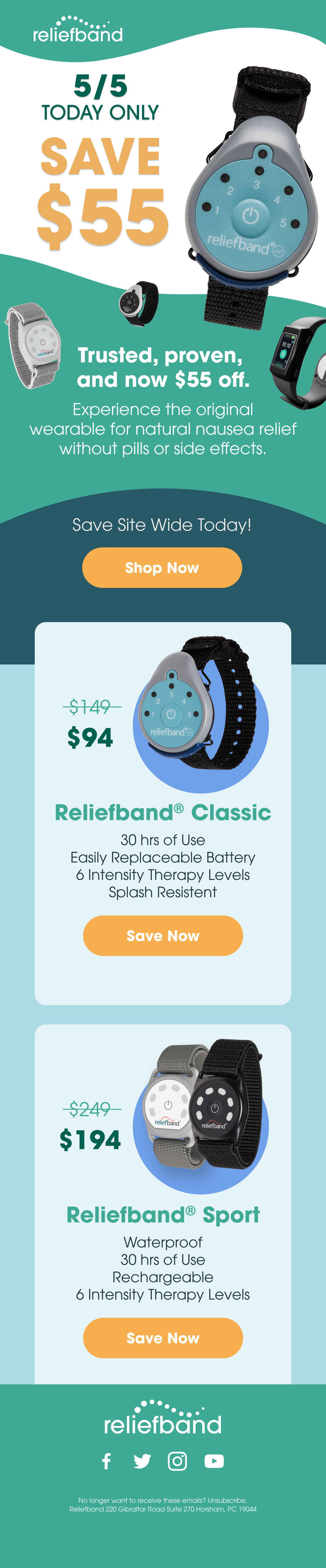 Save $55 Today