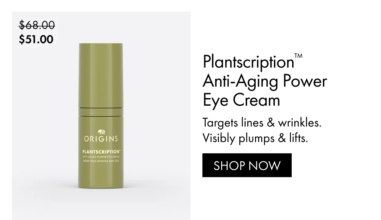 $51.00 | Plantscription™ Anti-Aging Power Eye Cream | Targets lines & wrinkles. Visibly plumps & lifts. | SHOP NOW