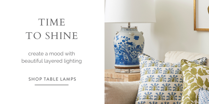 Dear Keaton Table Lamp Collection - Blue and White 