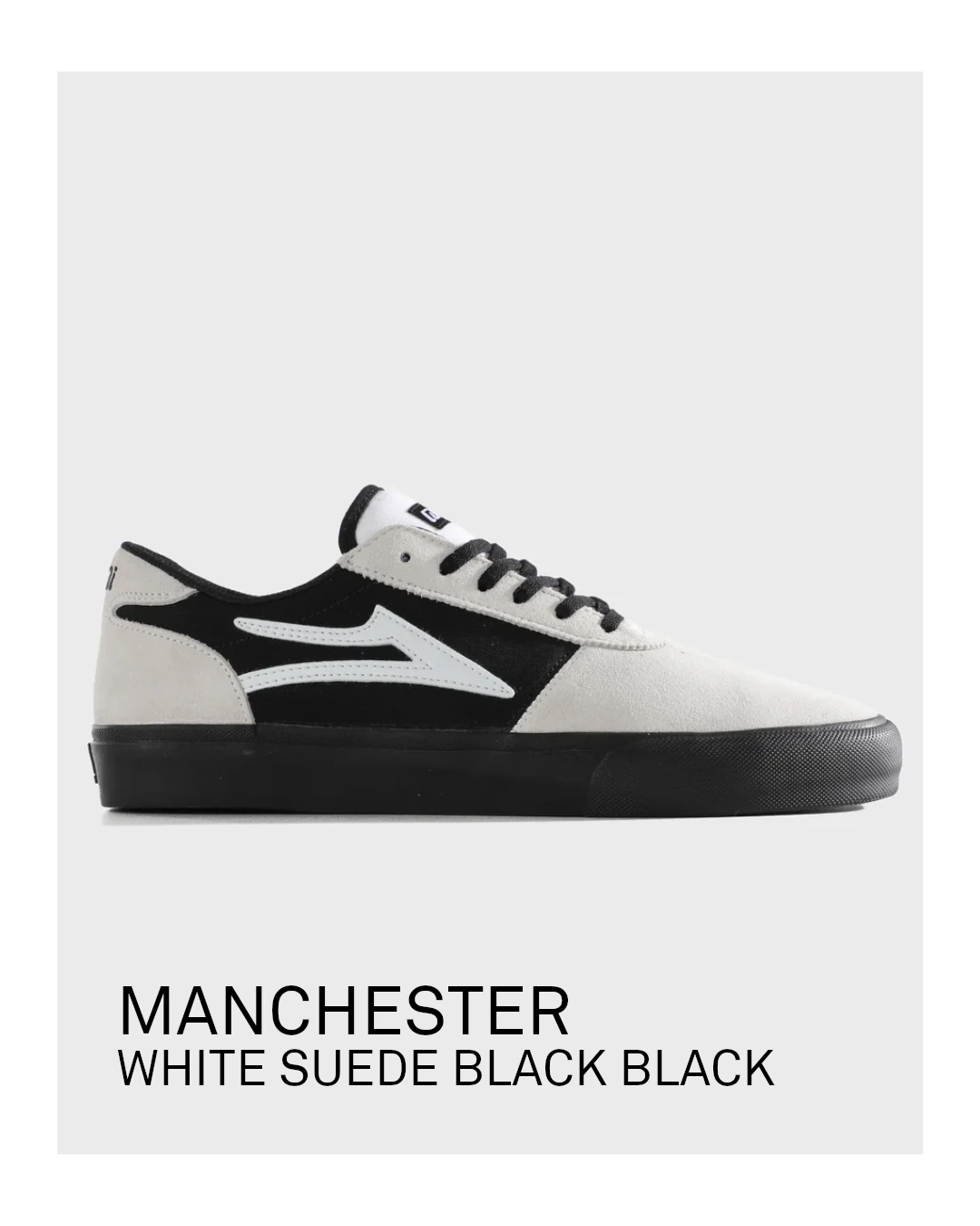 MANCHESTER - WHITE SUEDE BLACK BLACK