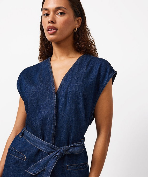 Denim Sleeveless Top