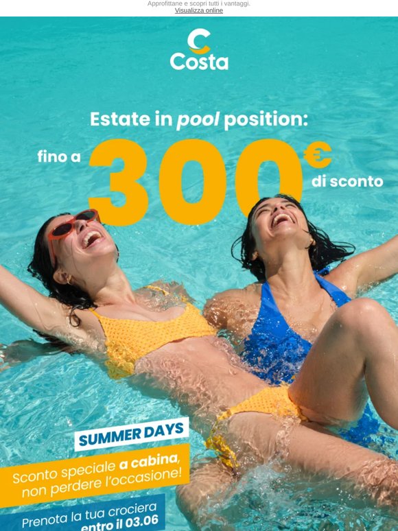 Fino a 300€ di motivi per partire… e di sconto 😉