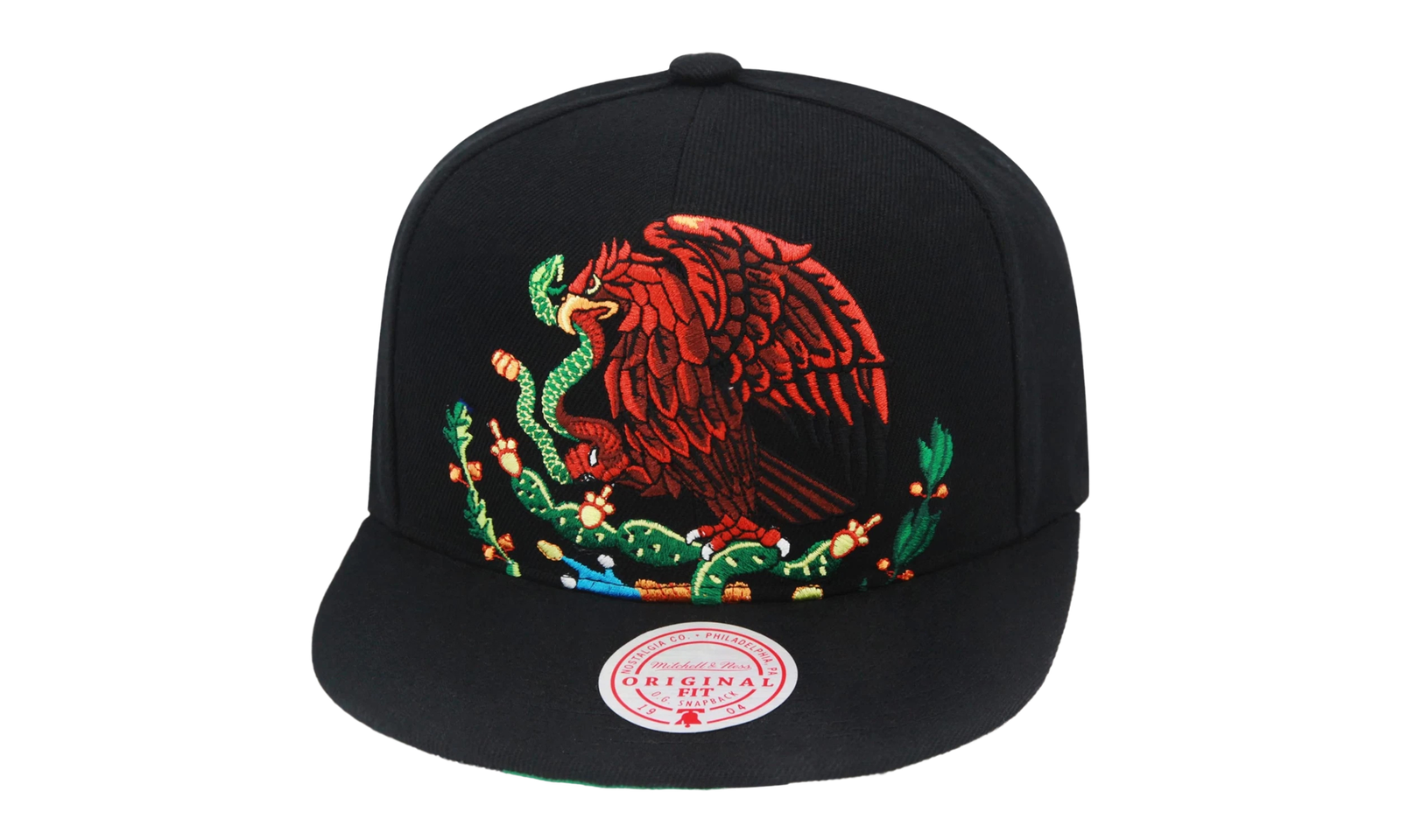 BRANDED CROPPED EAGLE SNAPBACK CAP 